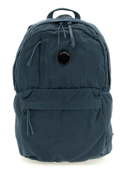 Blue Polyamide Backpack