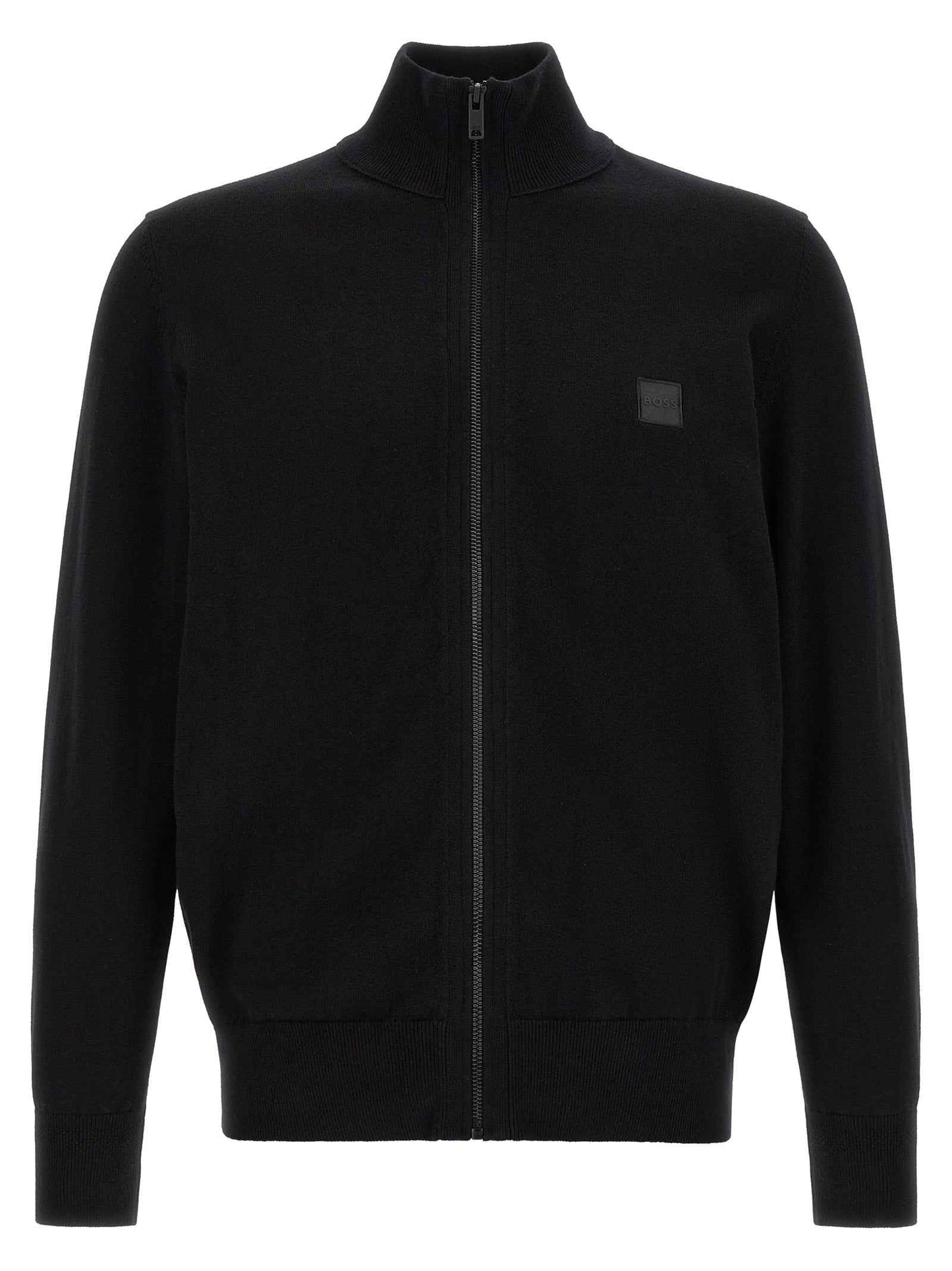 Black Cotton Cardigan