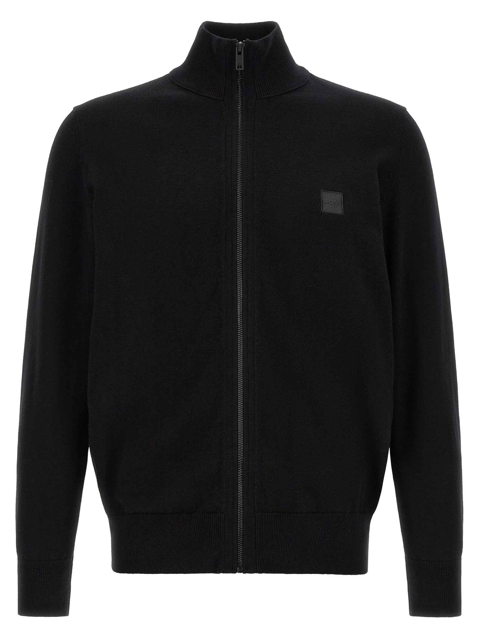 Black Cotton Cardigan