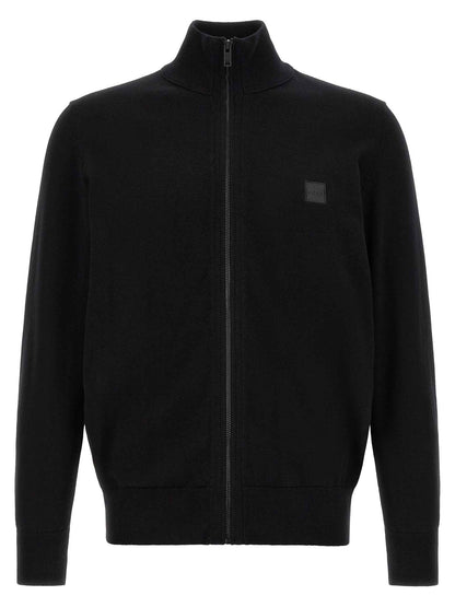 Black Cotton Cardigan