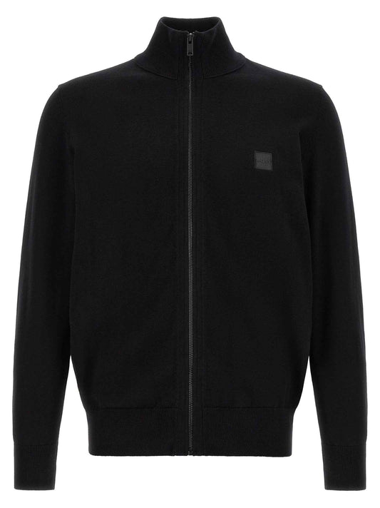 Black Cotton Cardigan