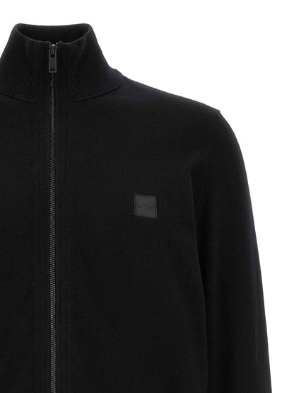 Black Cotton Cardigan