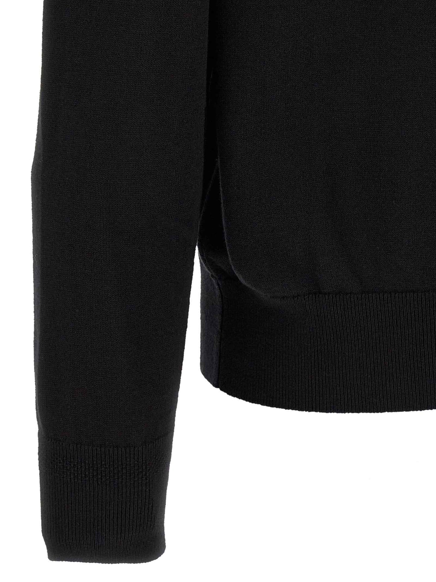 Black Cotton Cardigan