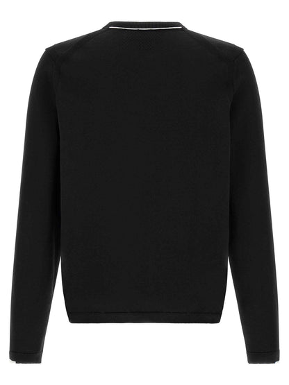 Black Cotton Cardigan