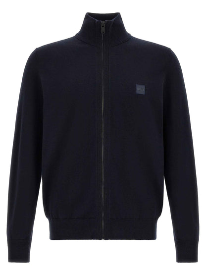 Blue Cotton Cardigan