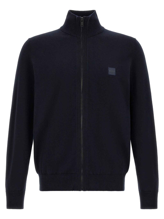 Blue Cotton Cardigan