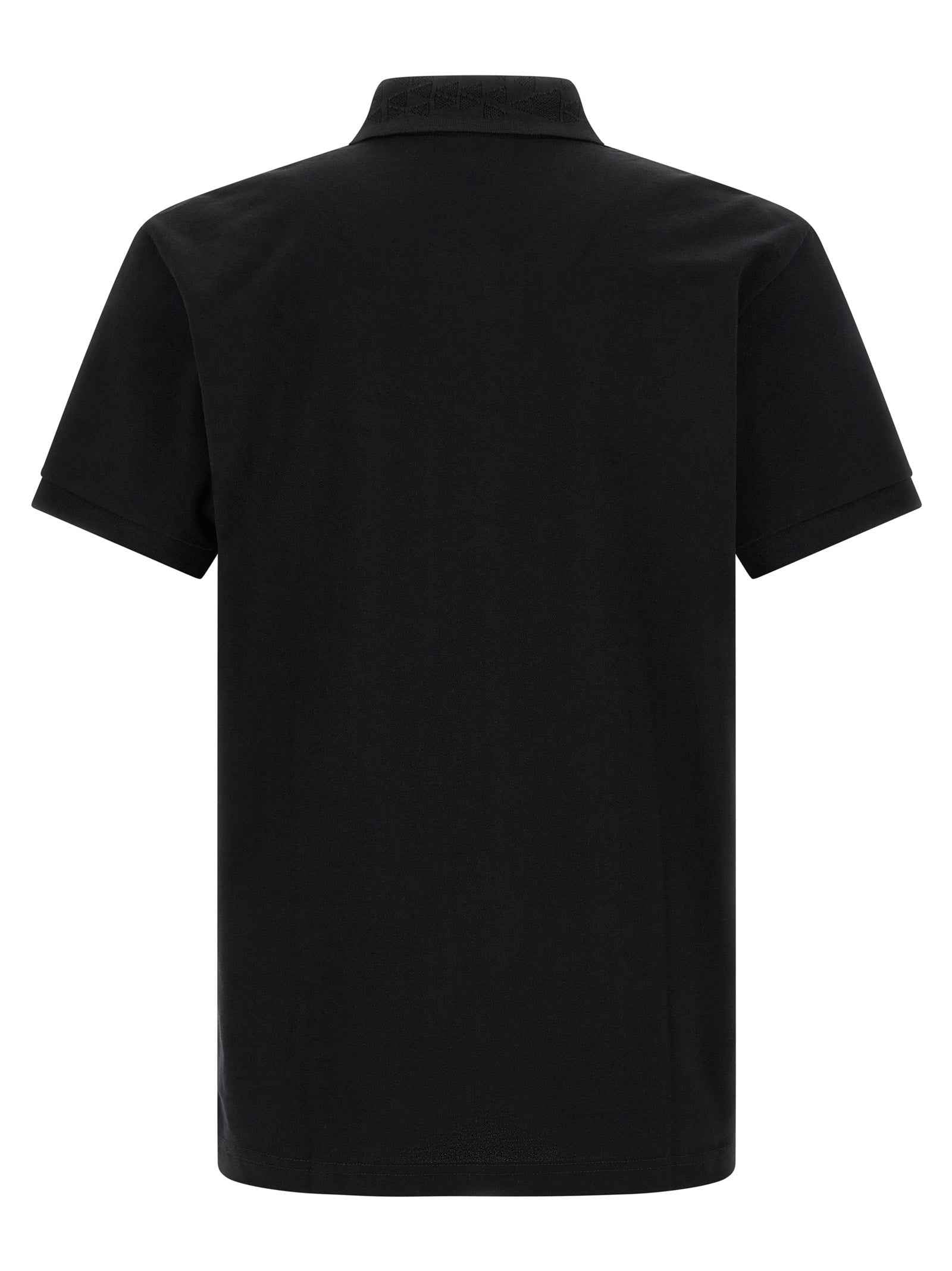 Black Cotton Polo Shirt