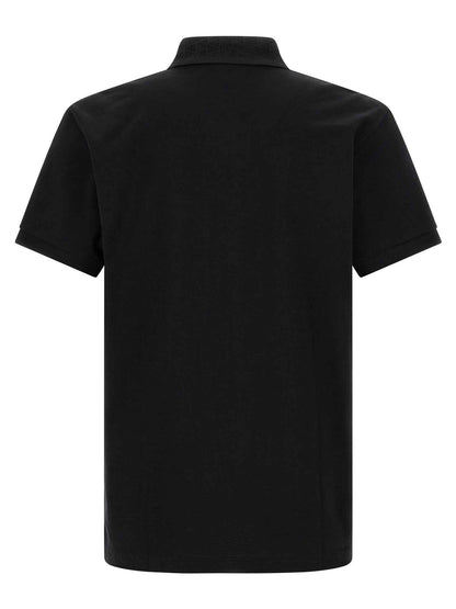 Black Cotton Polo Shirt