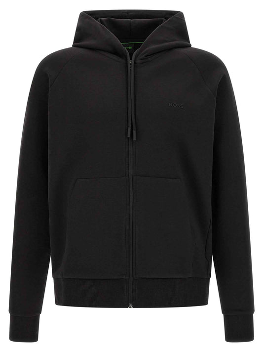Black Cotton Sweatshirt