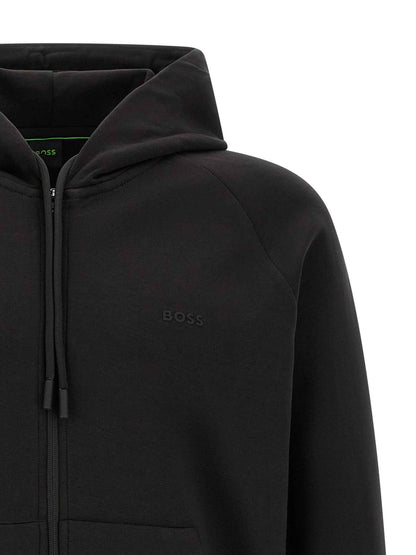 Black Cotton Sweatshirt