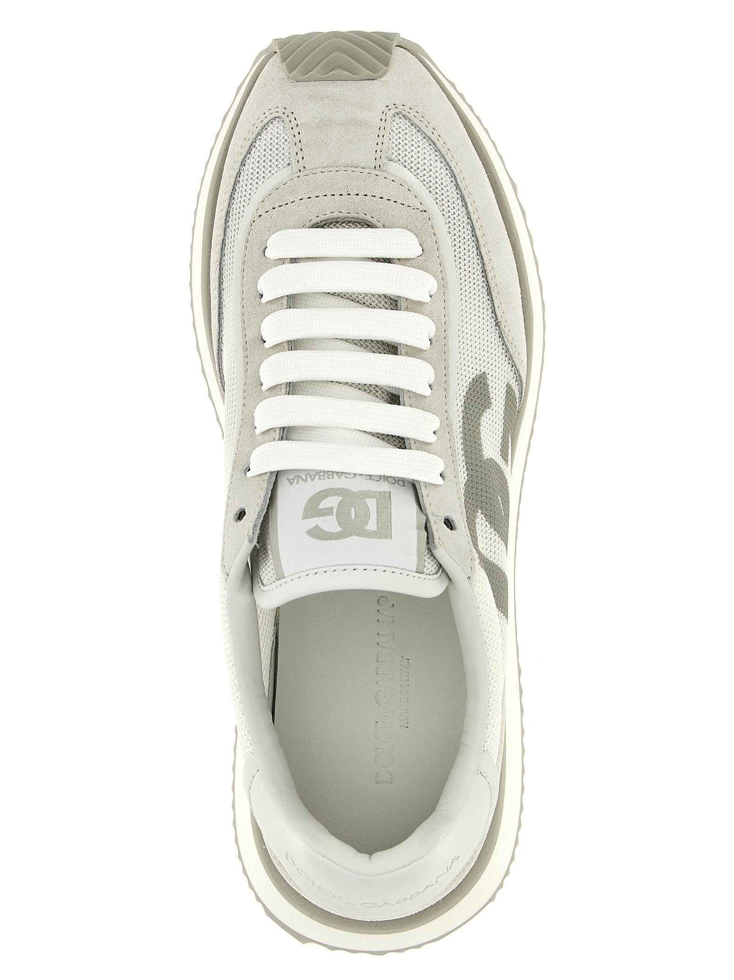 Gray Calfskin Low Top Sneakers