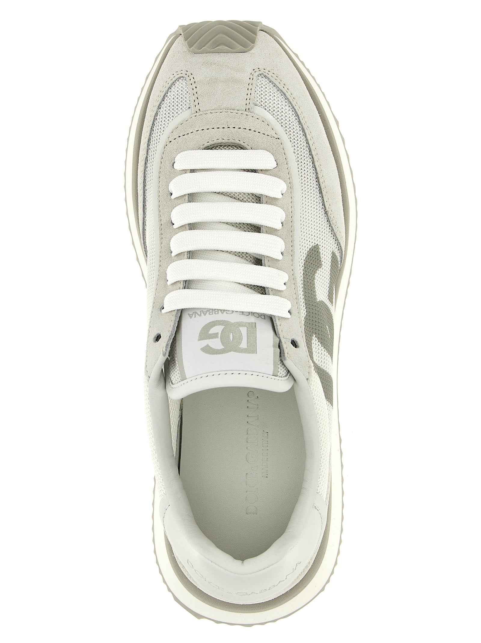 Gray Calfskin Low Top Sneakers