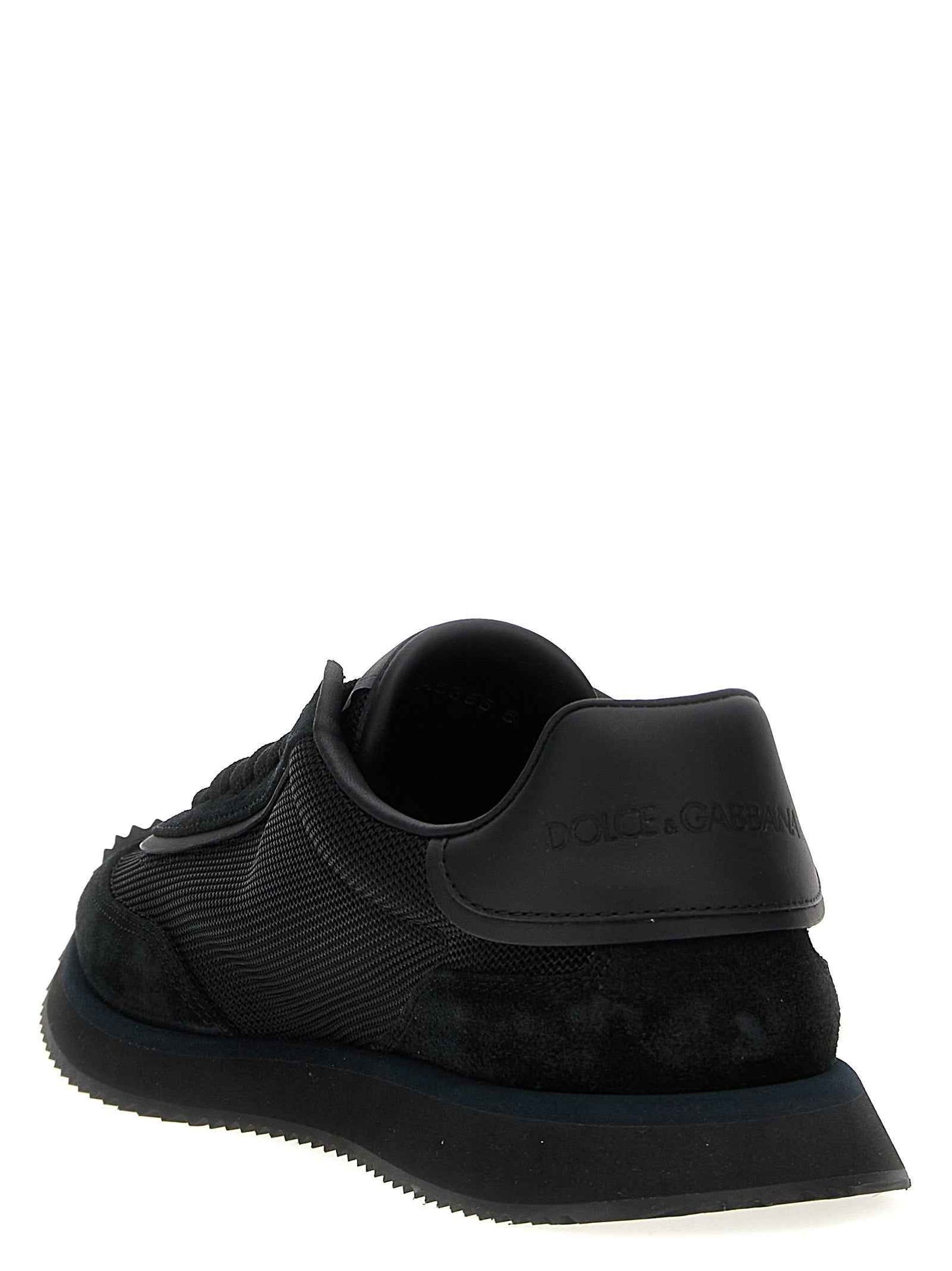 Black Calfskin Athletic Sneakers