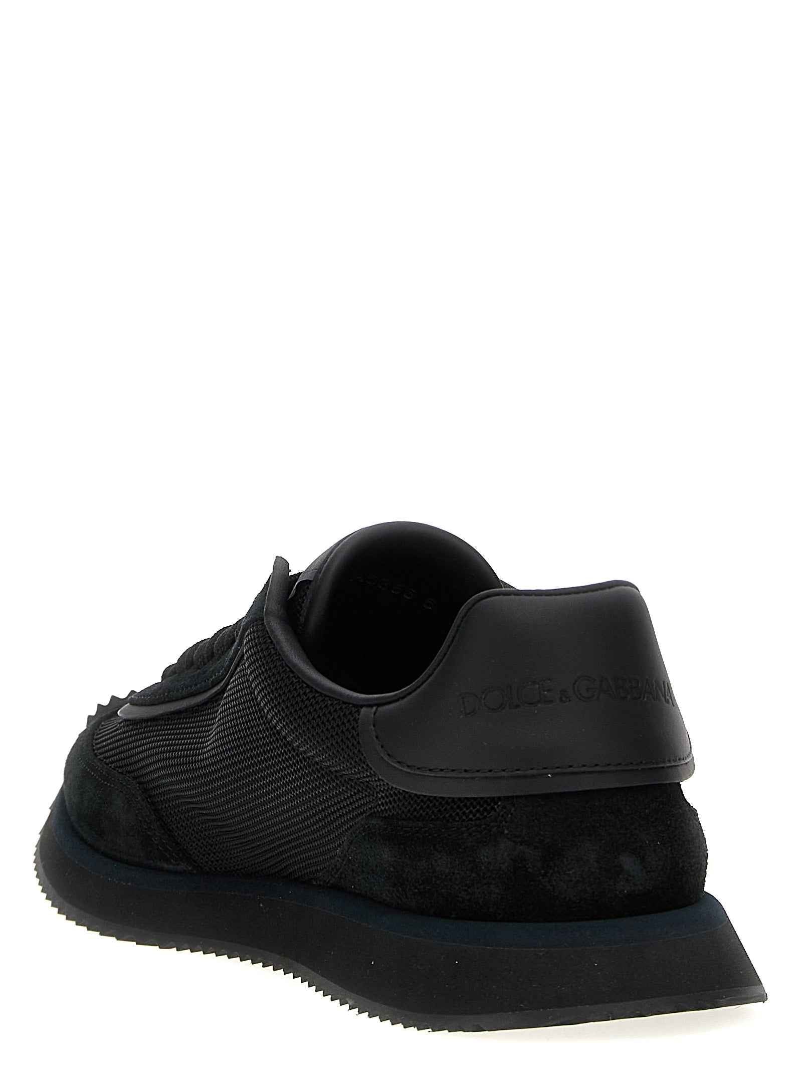 Black Calfskin Athletic Sneakers