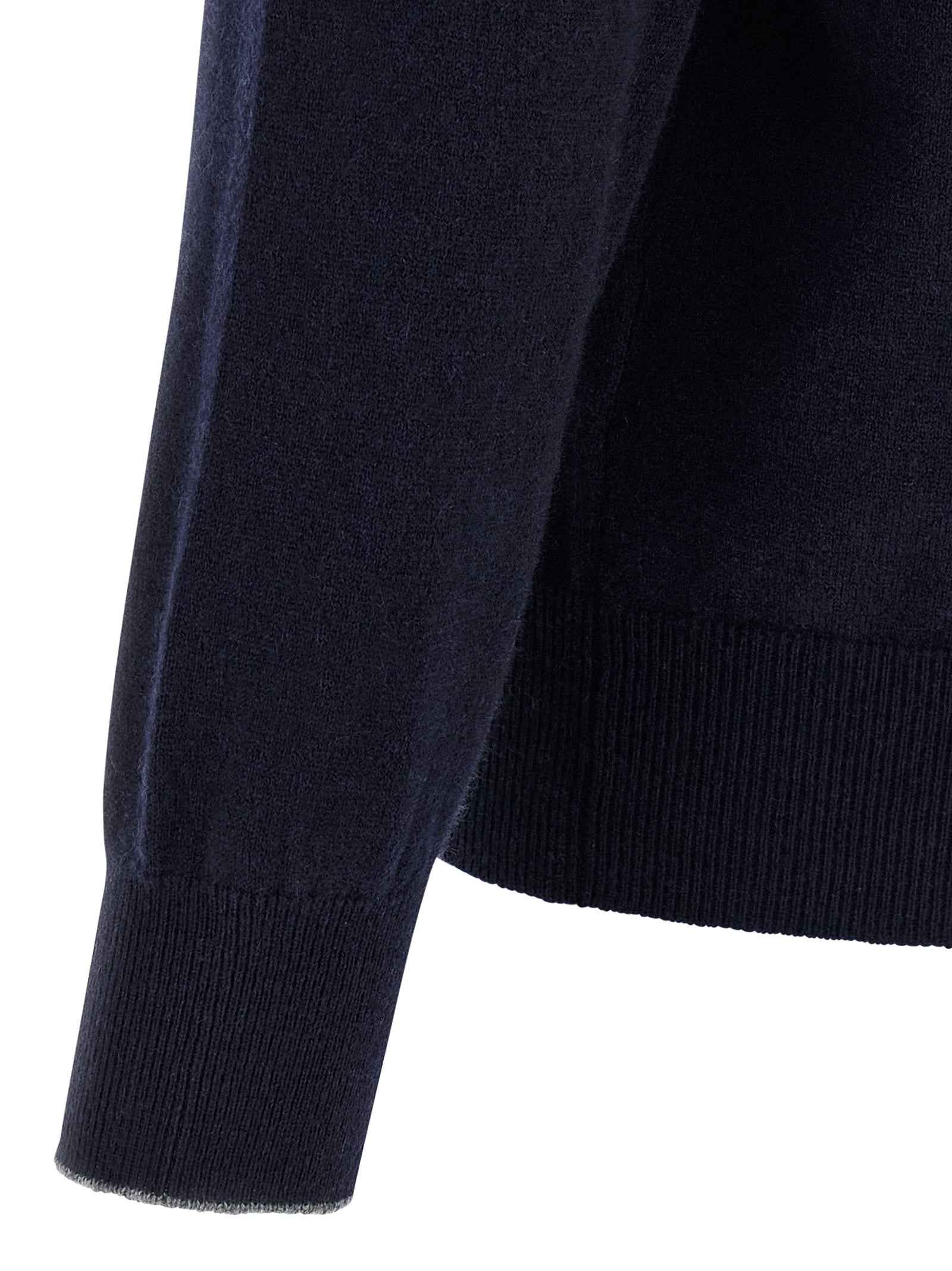 Blue Cashmere Polo Shirt