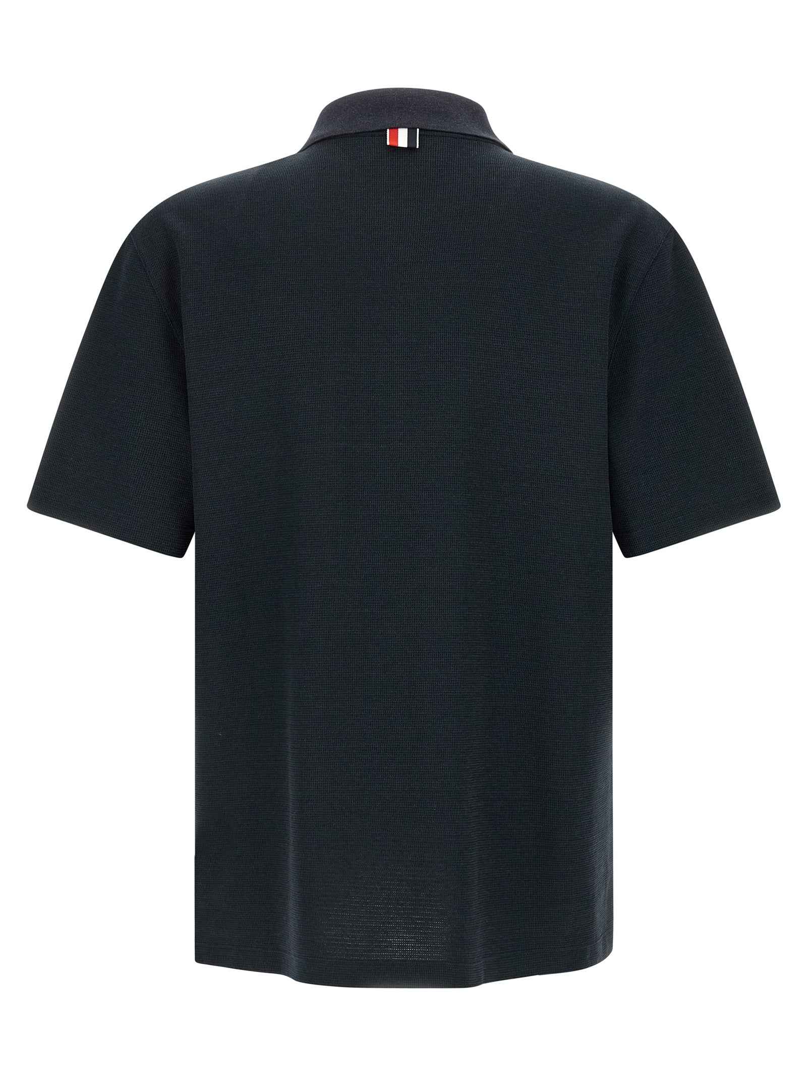 Blue Cotton Polo Shirt