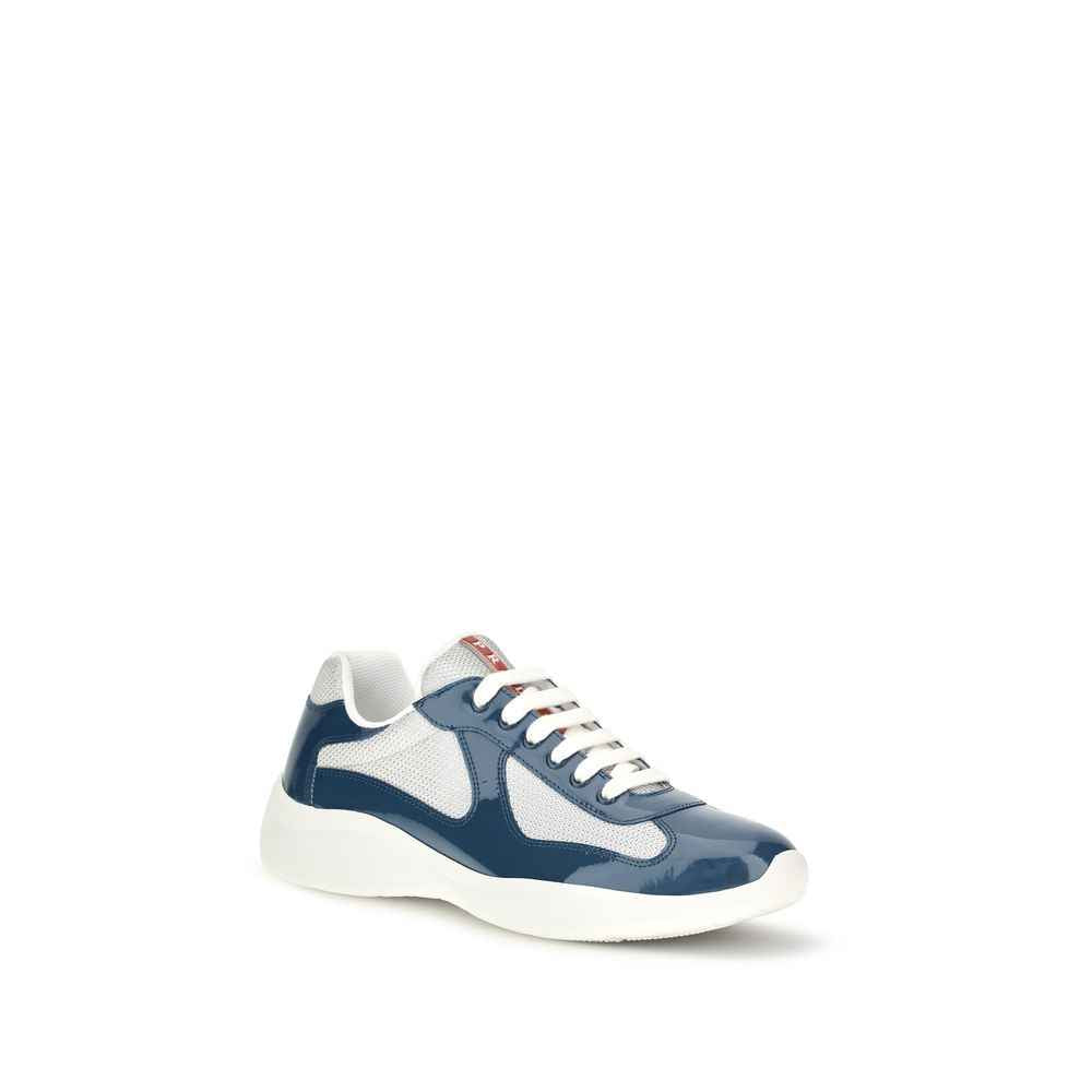 Blue Calf Leather Bos Taurus Athletic Sneakers
