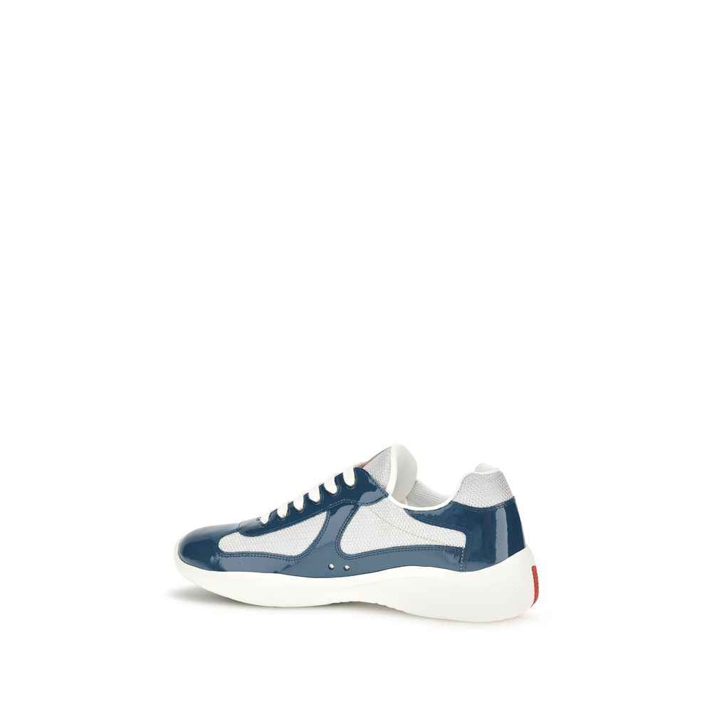 Blue Calf Leather Bos Taurus Athletic Sneakers