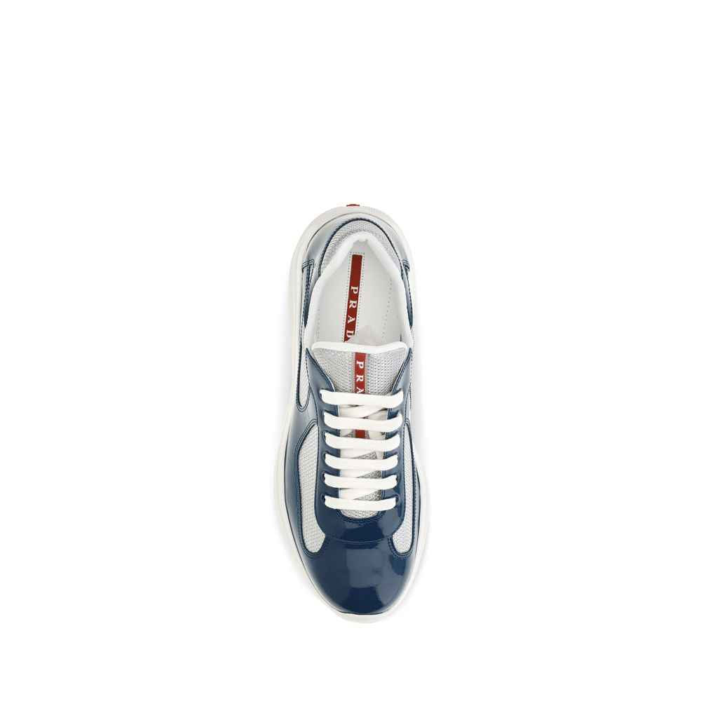 Blue Calf Leather Bos Taurus Athletic Sneakers