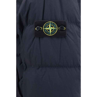 Blue Polyamide Full-Length Jacket