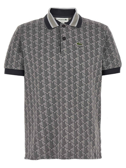 Gray Polyester Polo Shirt