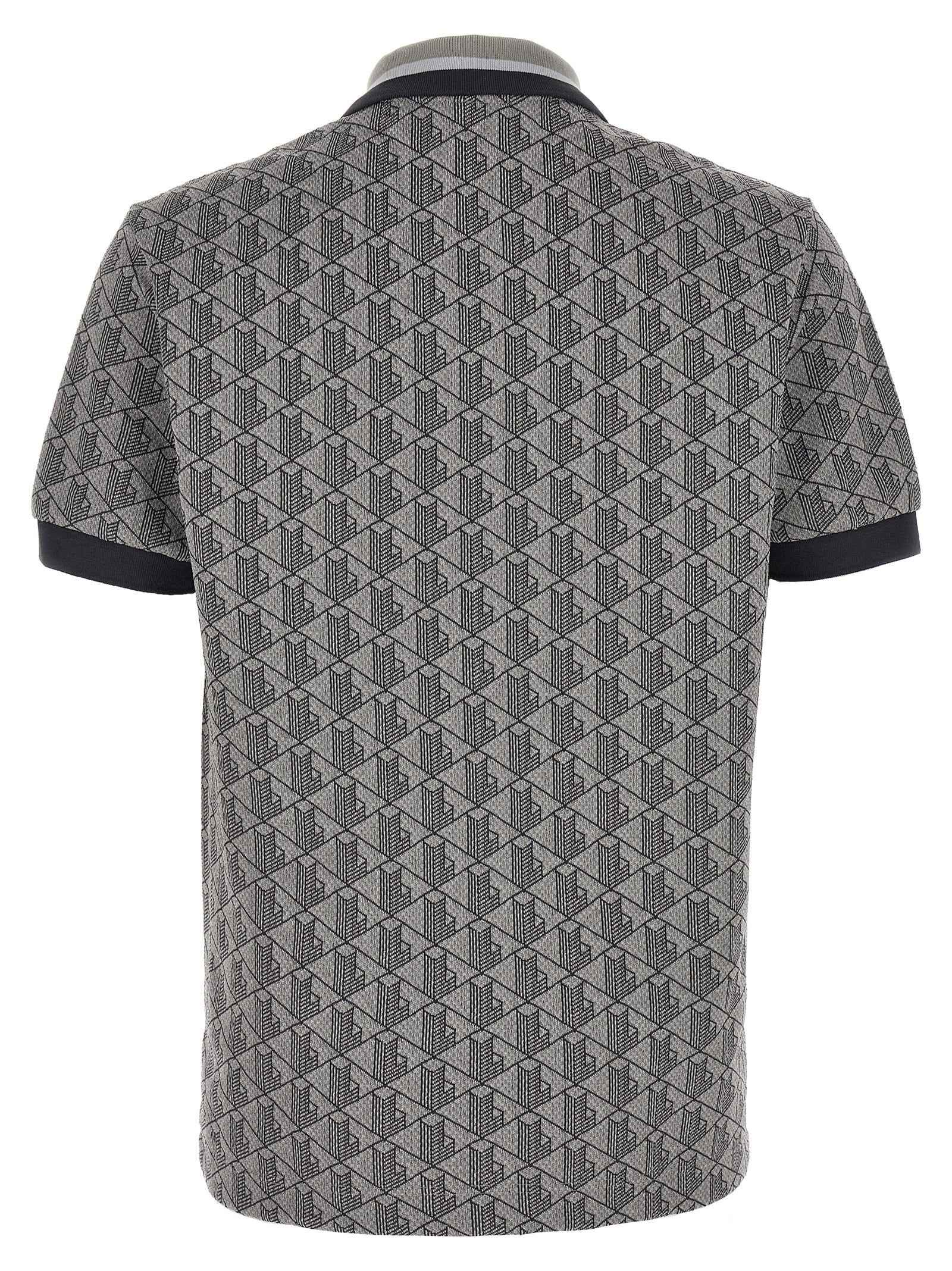 Gray Polyester Polo Shirt