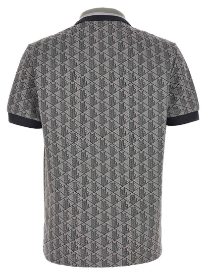 Gray Polyester Polo Shirt