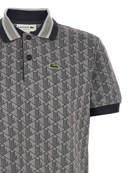 Gray Polyester Polo Shirt