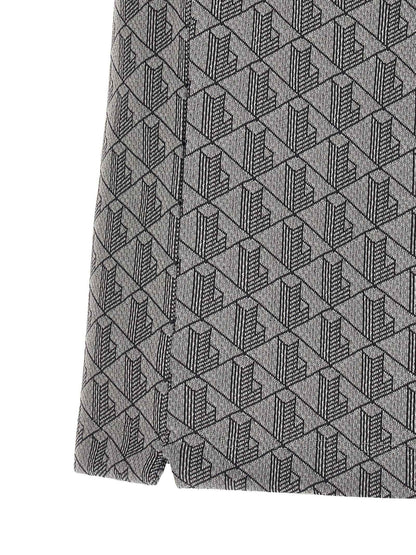 Gray Polyester Polo Shirt