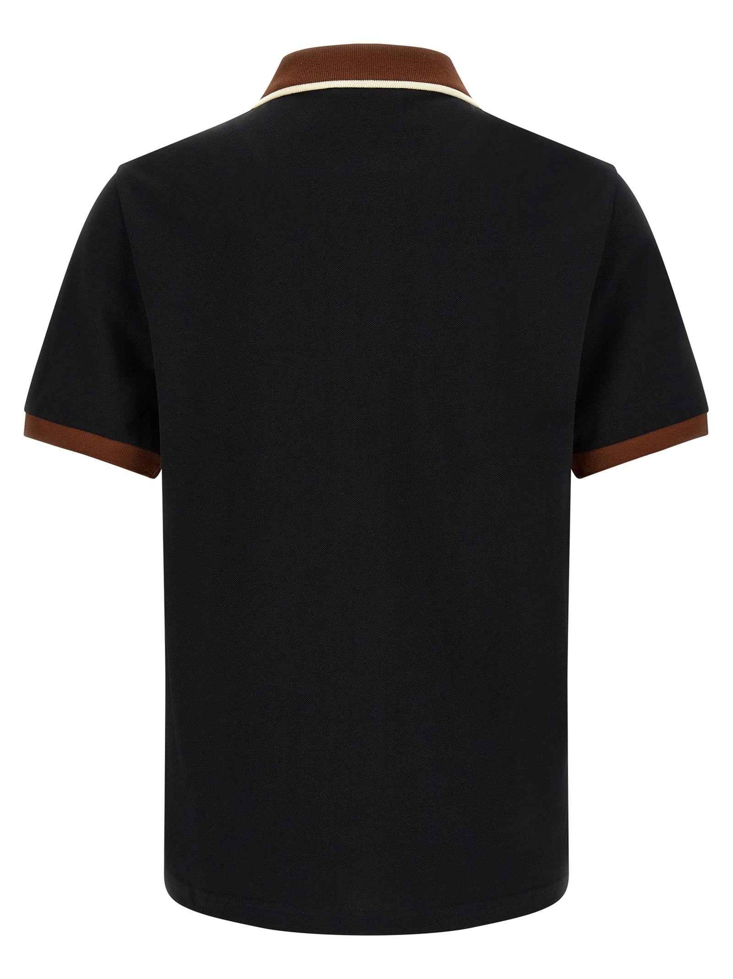 Black Cotton Polo Shirt