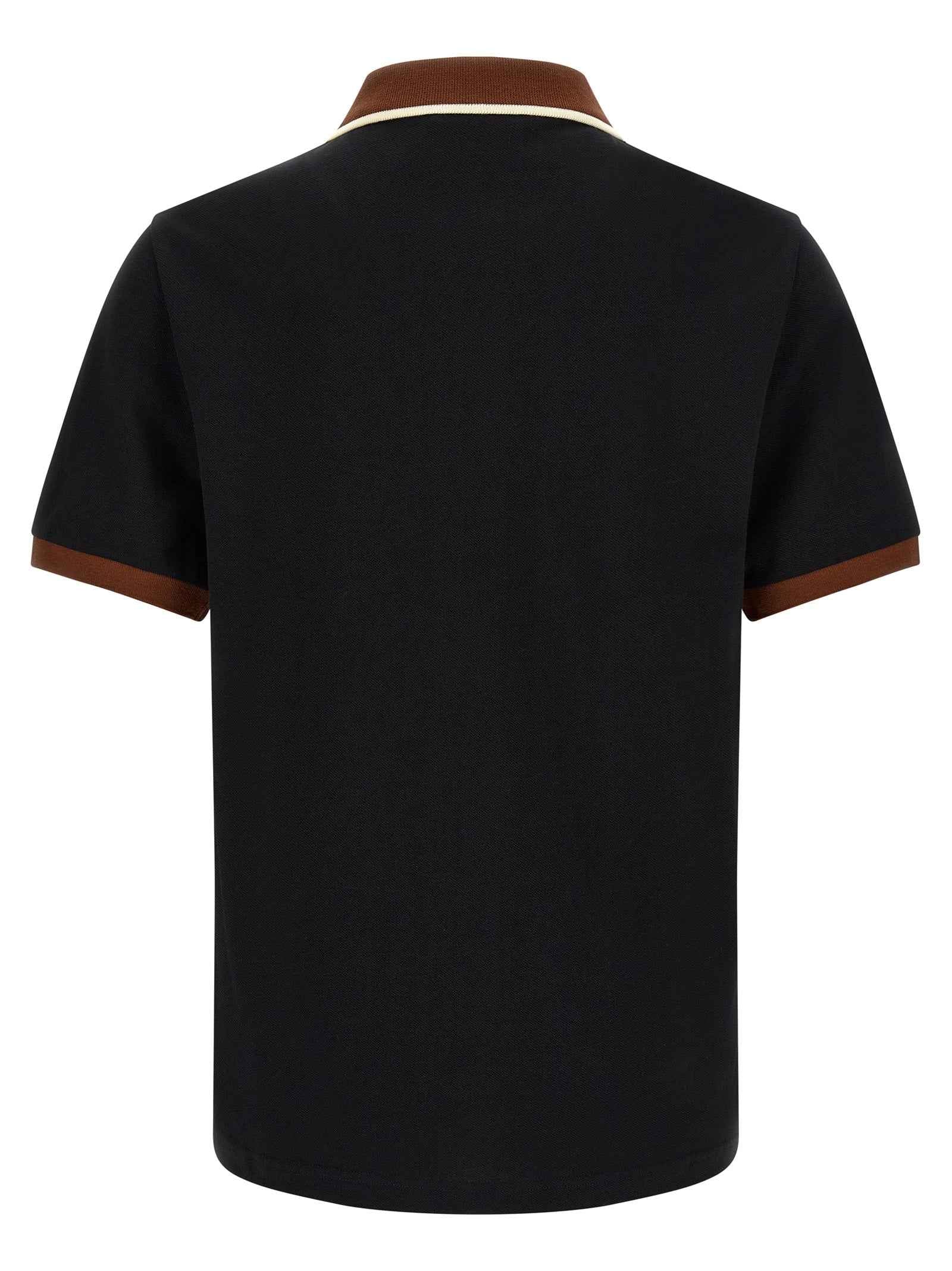 Black Cotton Polo Shirt