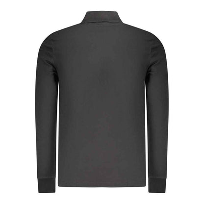 Black Cotton Men's Polo Shirt
