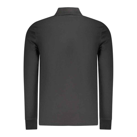 Black Cotton Men's Polo Shirt