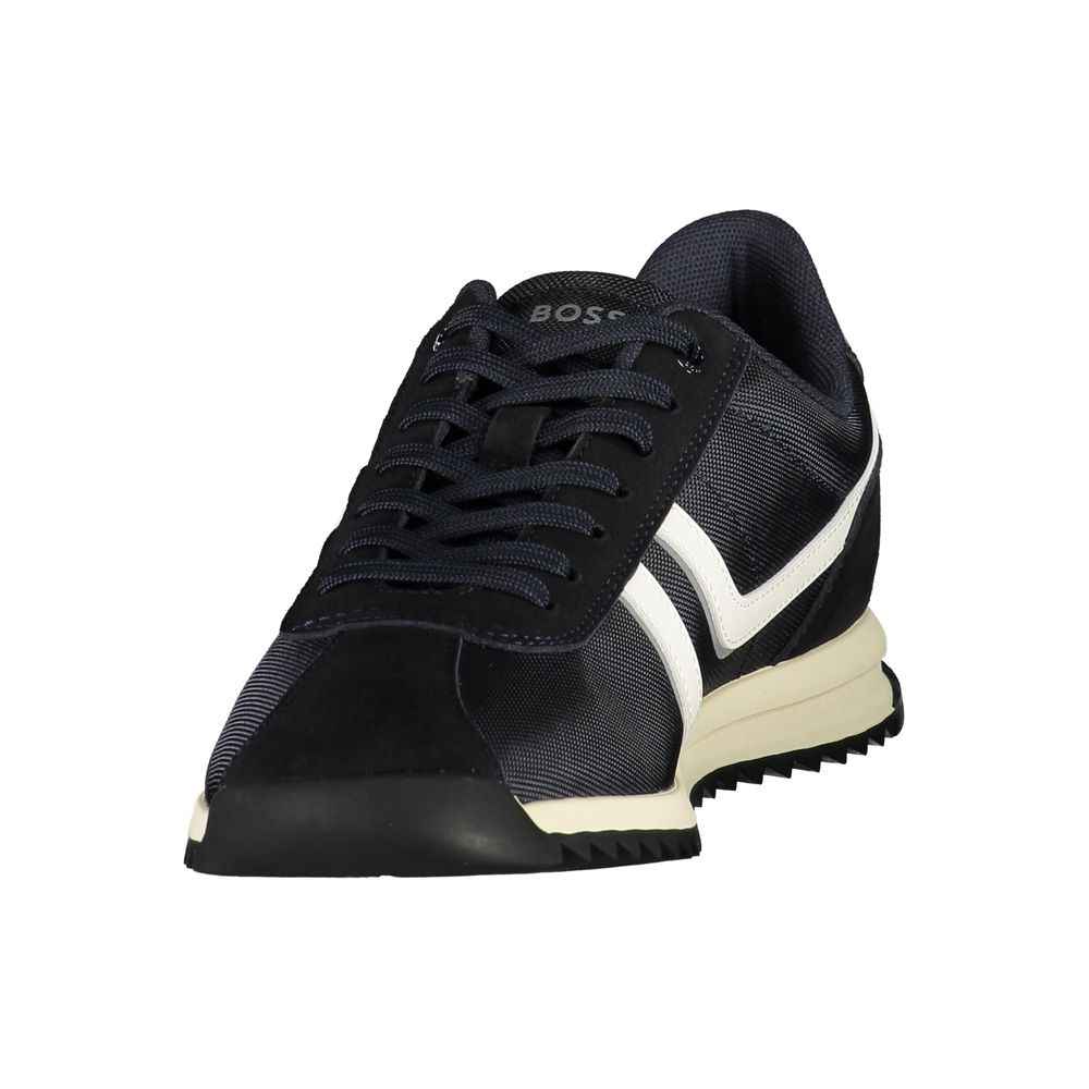 Blue Polyurethane Men's Sneaker