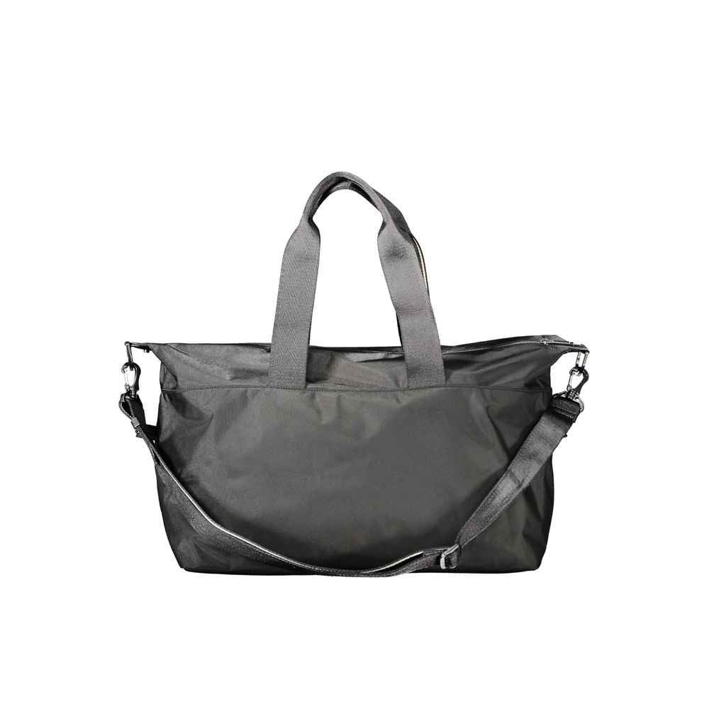 Black Polyurethane Men's Bag