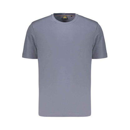 Blu Cotton Uomo T-Shirt
