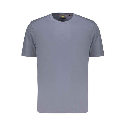 Blu Cotton Uomo T-Shirt