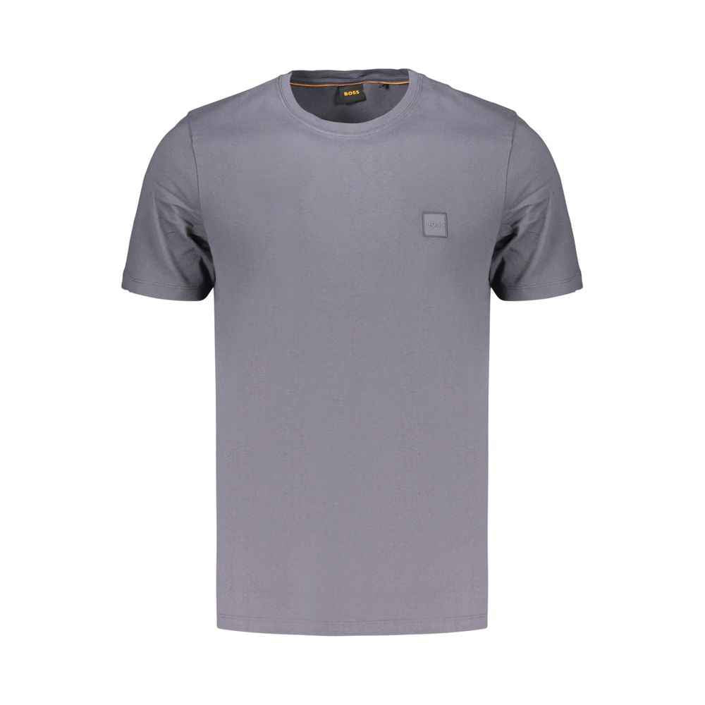 Blue Cotton Men's T-Shirt