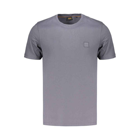 Blue Cotton Men's T-Shirt