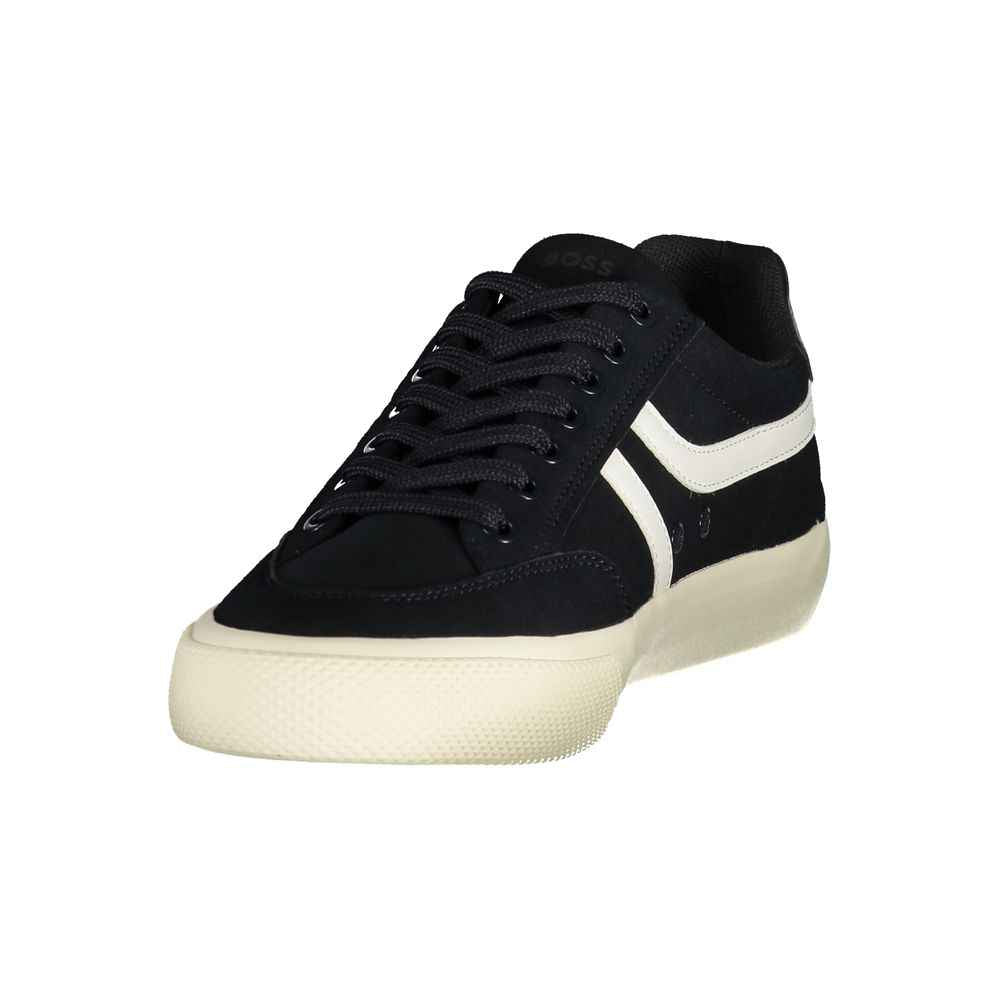 Blue Polyurethane Men's Sneaker