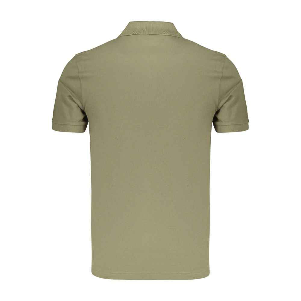 Green Cotton Men's Polo Shirt