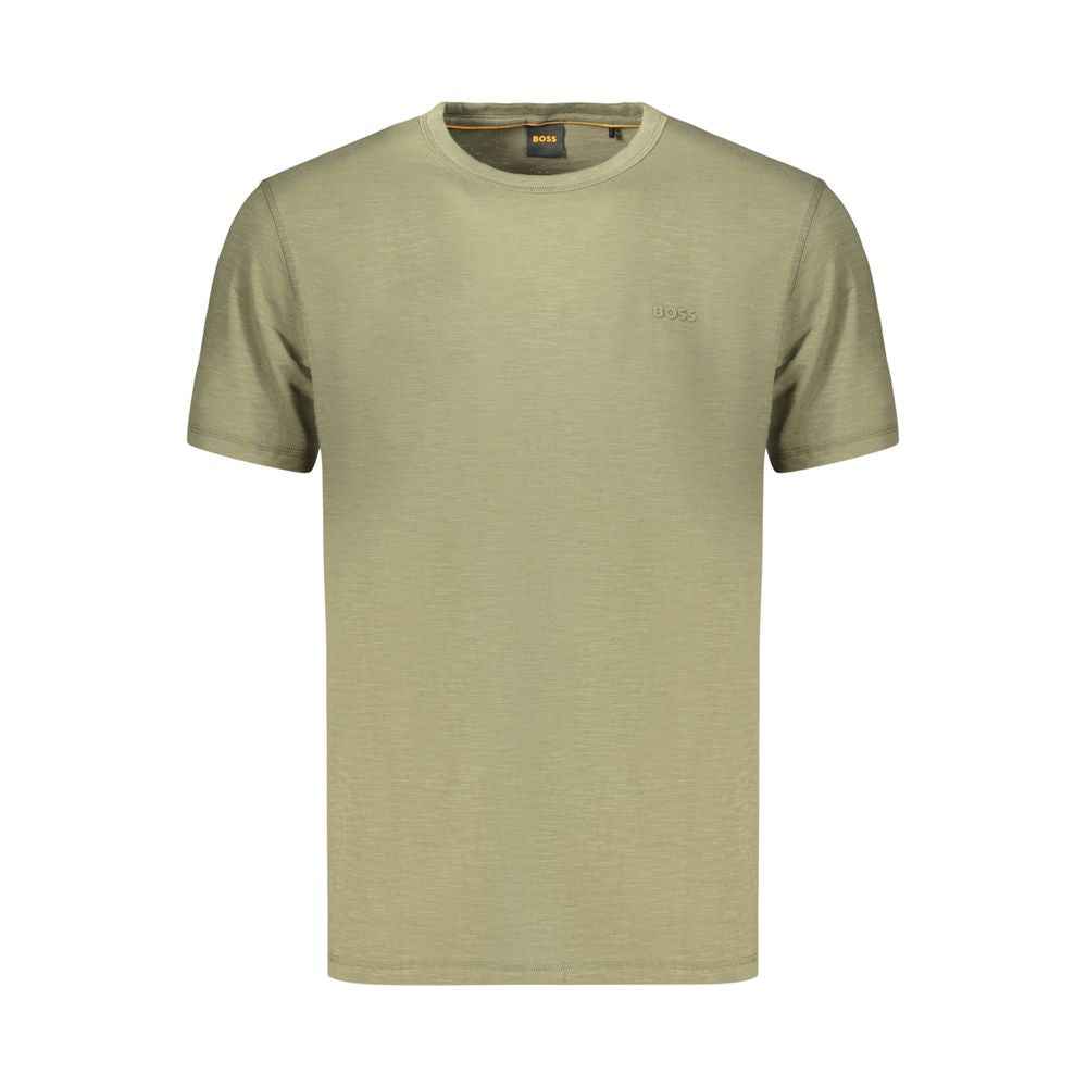 Green Cotton Men's T-Shirt