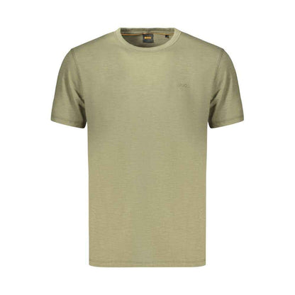 Green Cotton Men's T-Shirt