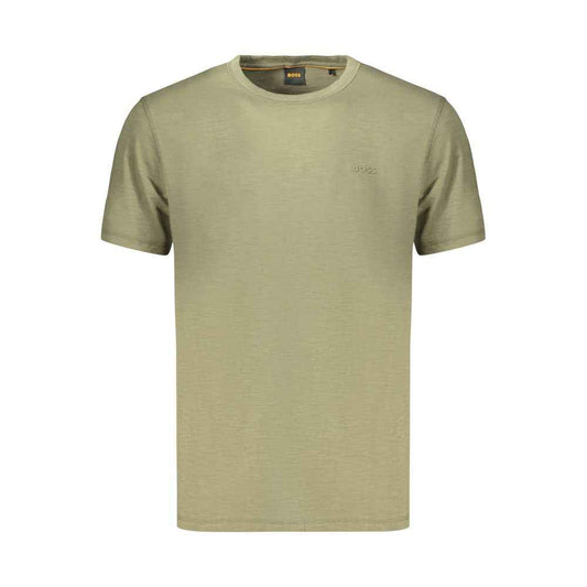 Green Cotton Men's T-Shirt