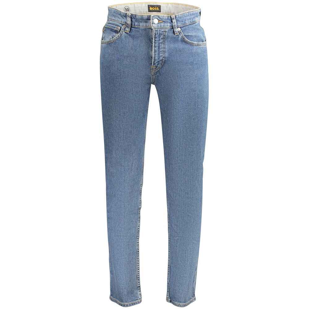 Blue Cotton Men's Jeans