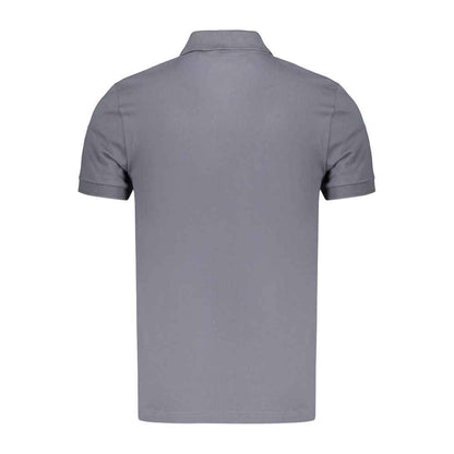 Blue Cotton Men's Polo Shirt
