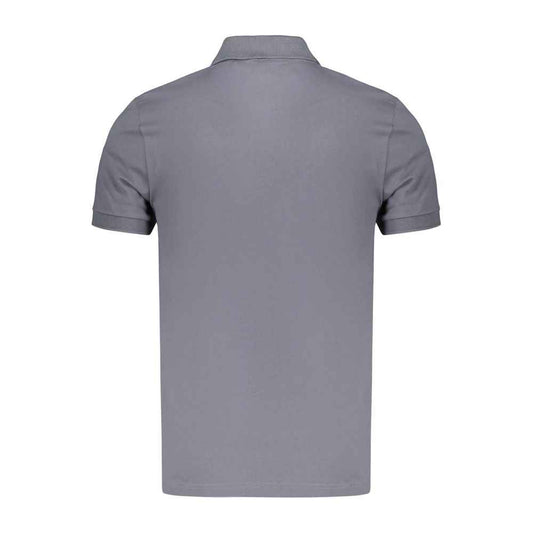 Blue Cotton Men's Polo Shirt