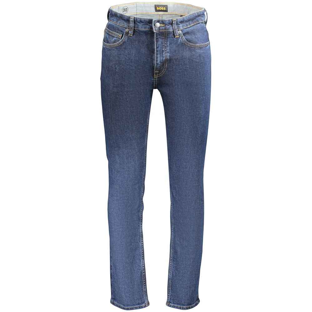 Blue Cotton Men's Jeans