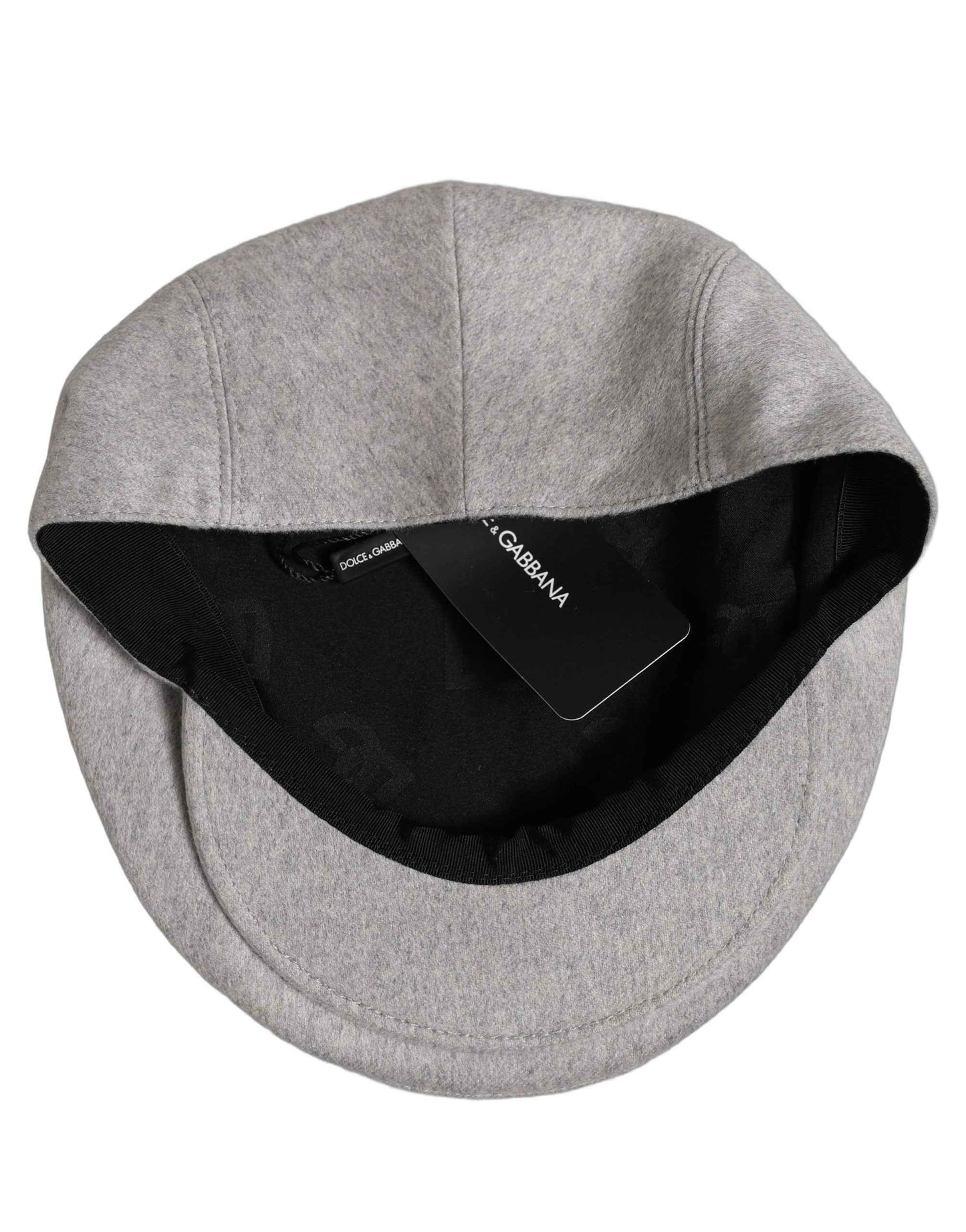 Men Light Grey Cashmere Newsboy Cabbie Cap Hat