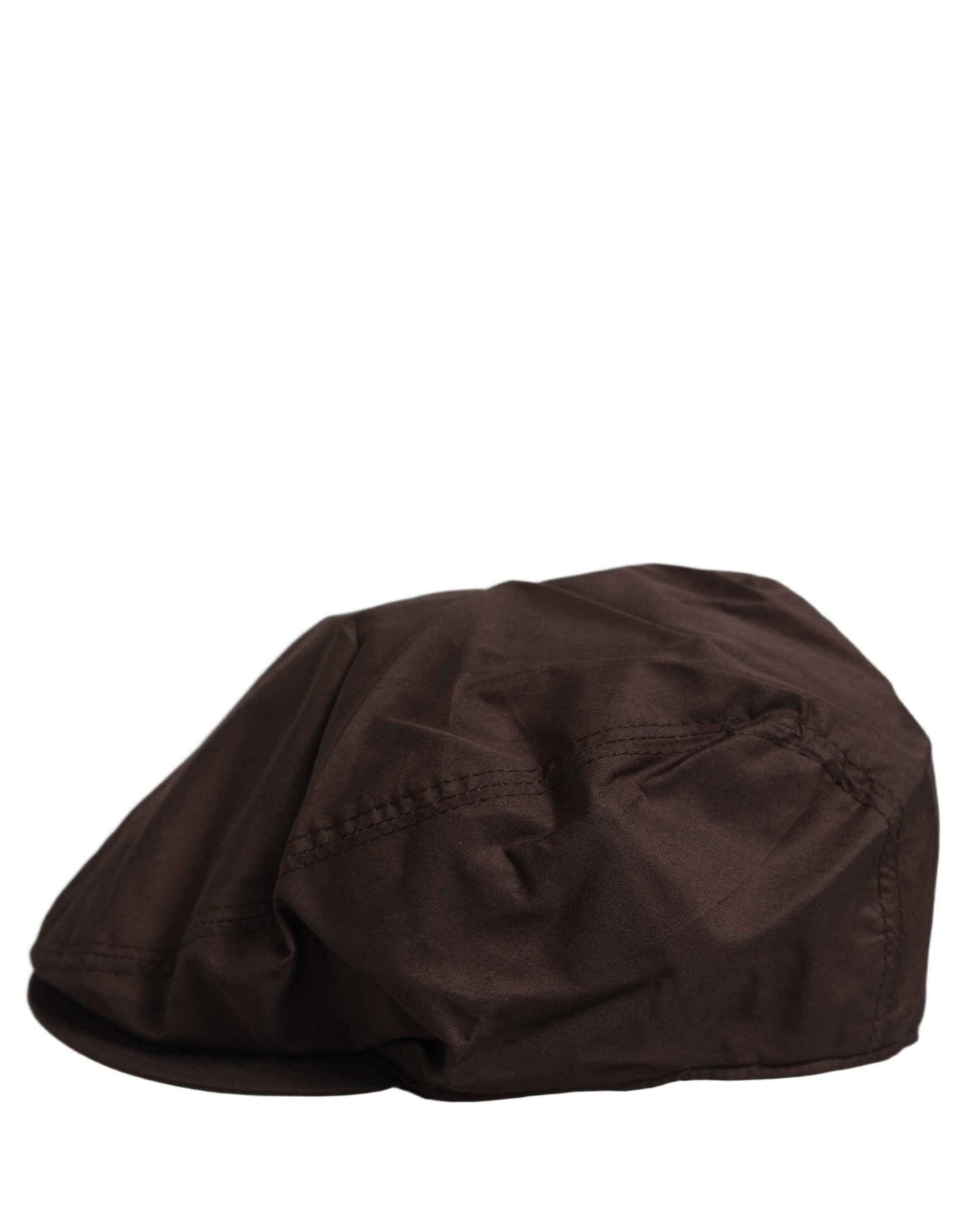 Men Brown Cotton Newsboy Capello Cabbie Hat
